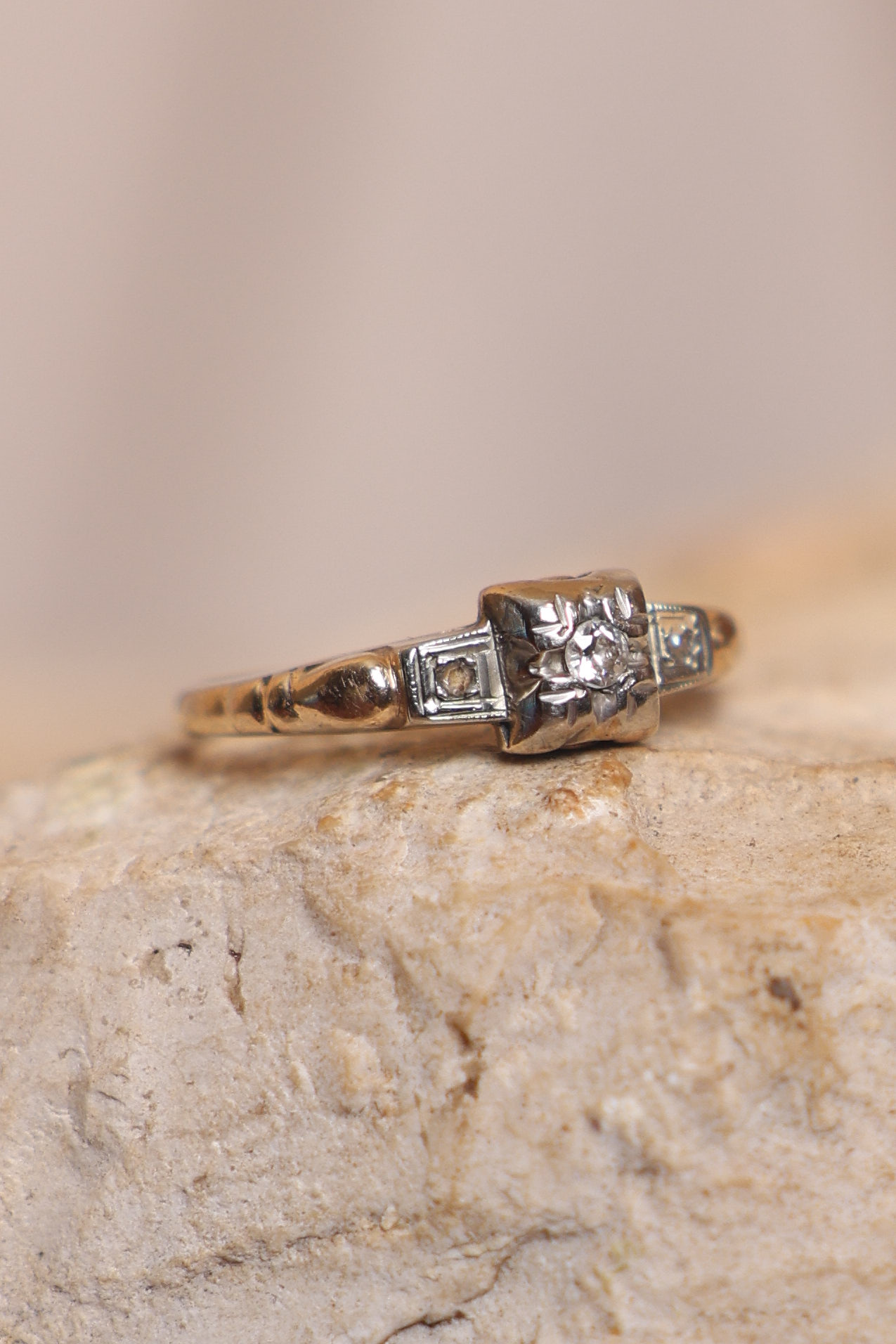 טבעת וינטאג׳ זהב