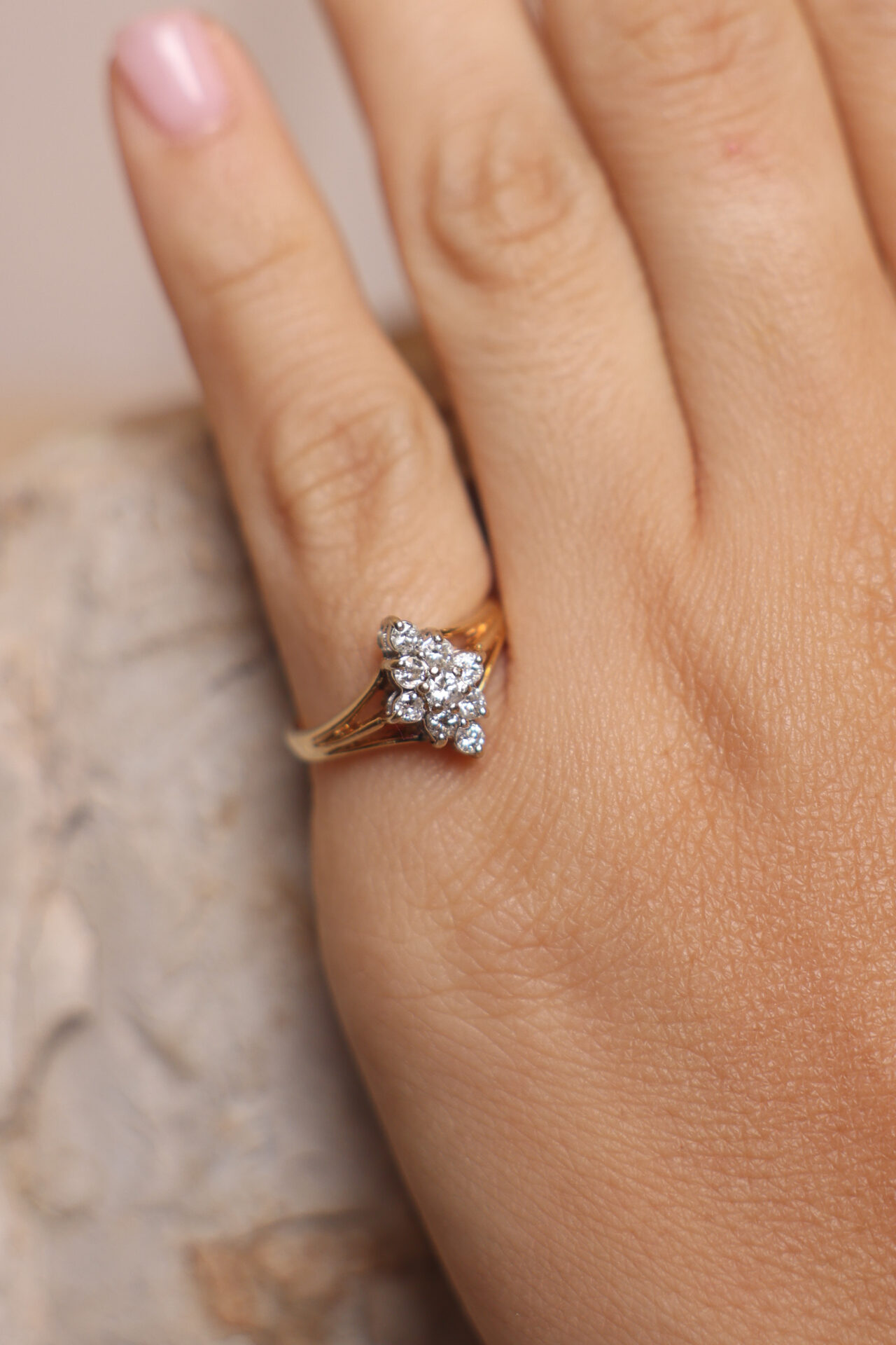 טבעת וינטאג׳ זהב