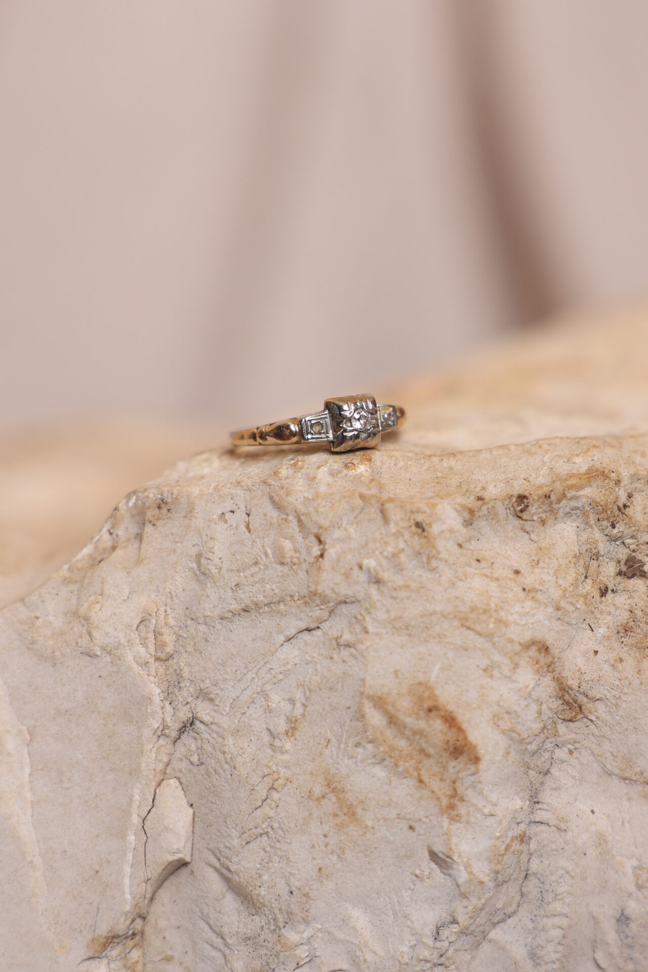 טבעת וינטאג׳ זהב