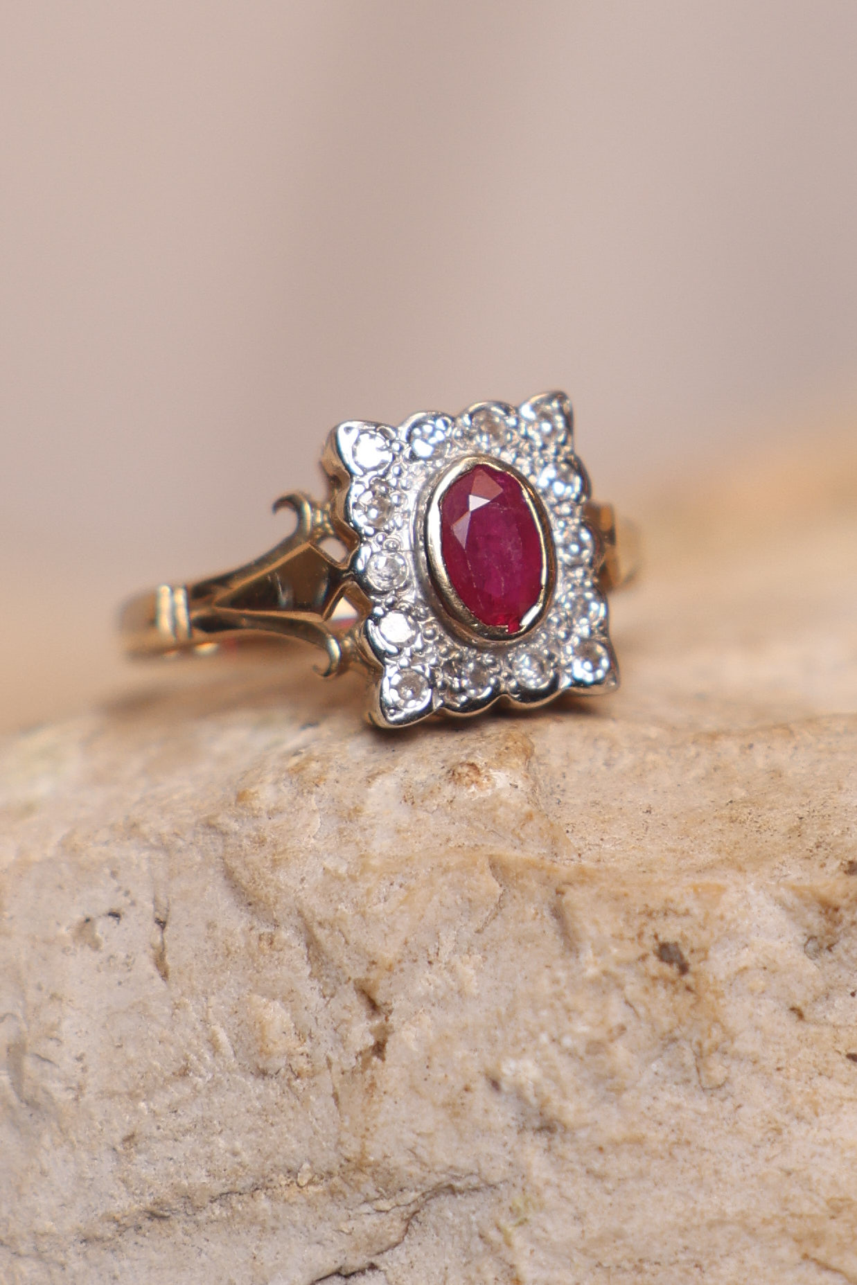 טבעת וינטאג׳ זהב