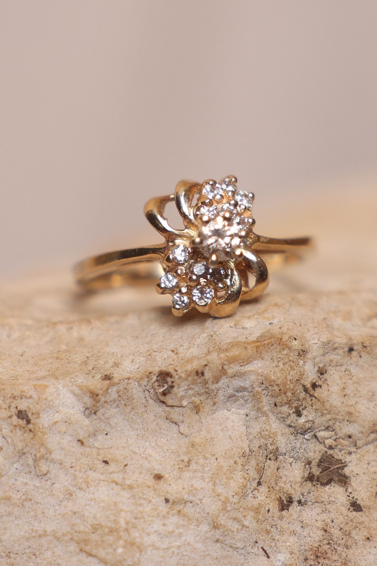 טבעת וינטאג׳ זהב