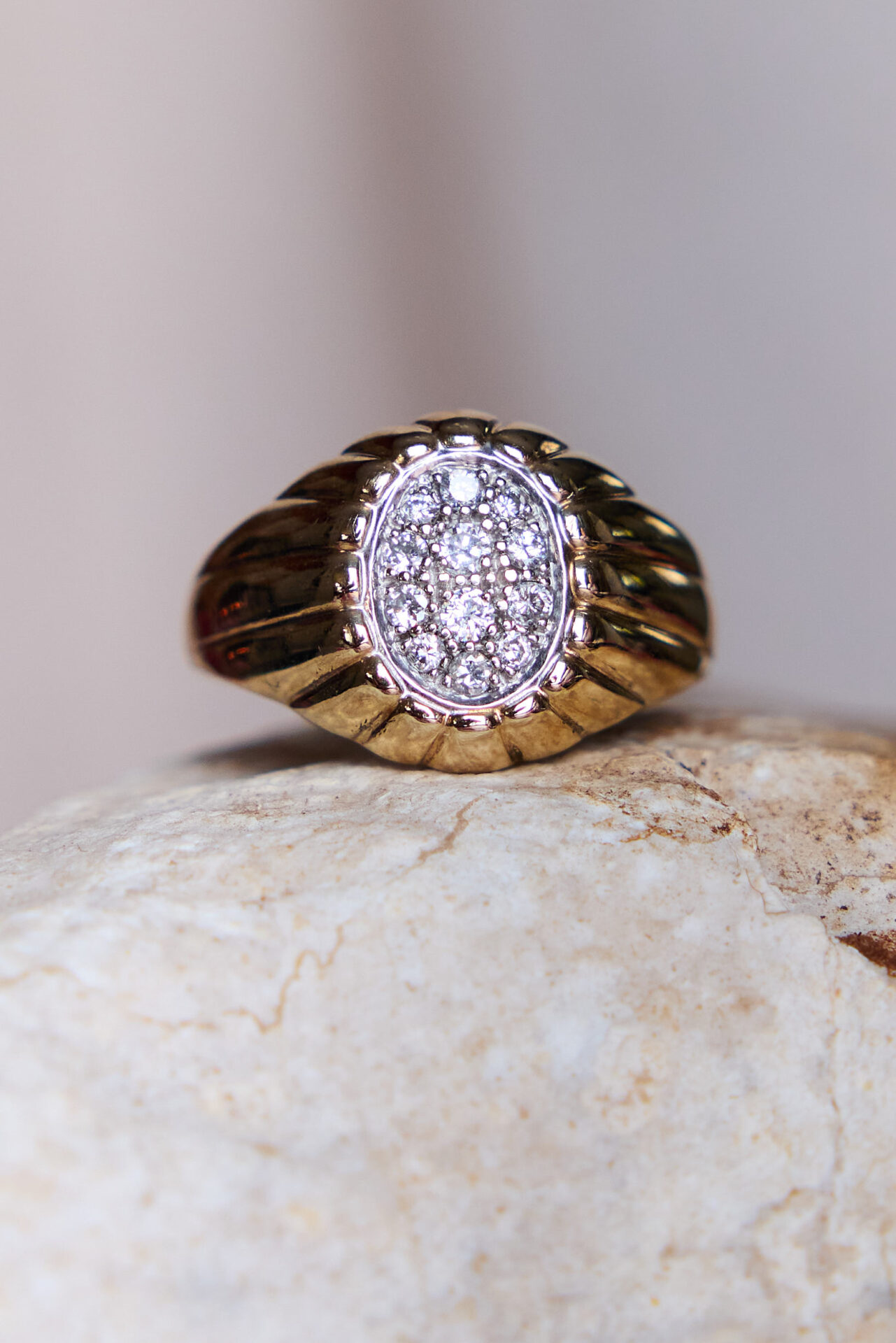 טבעת וינטאג׳ זהב