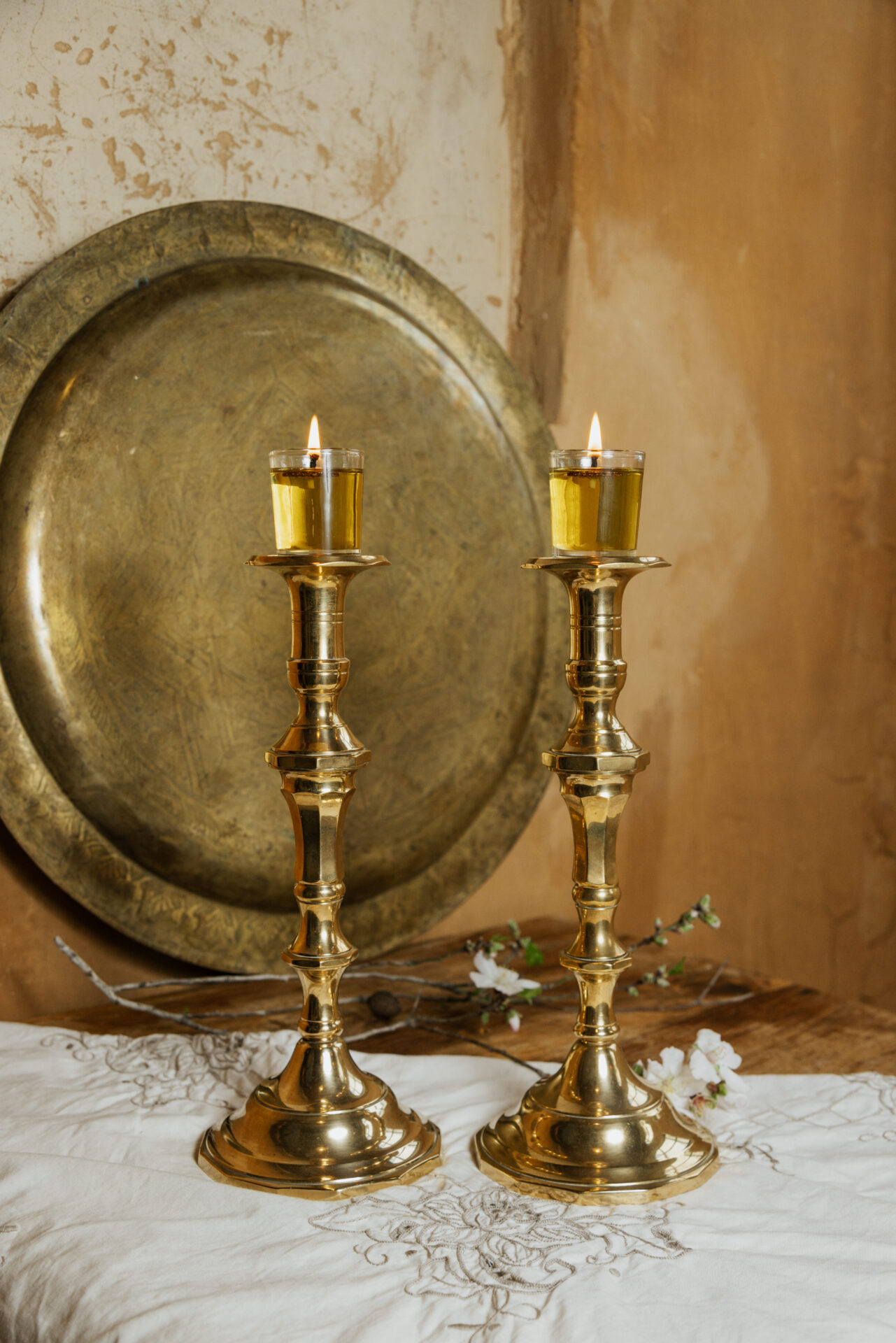 פמוטי נחושת עתיקים לשבת