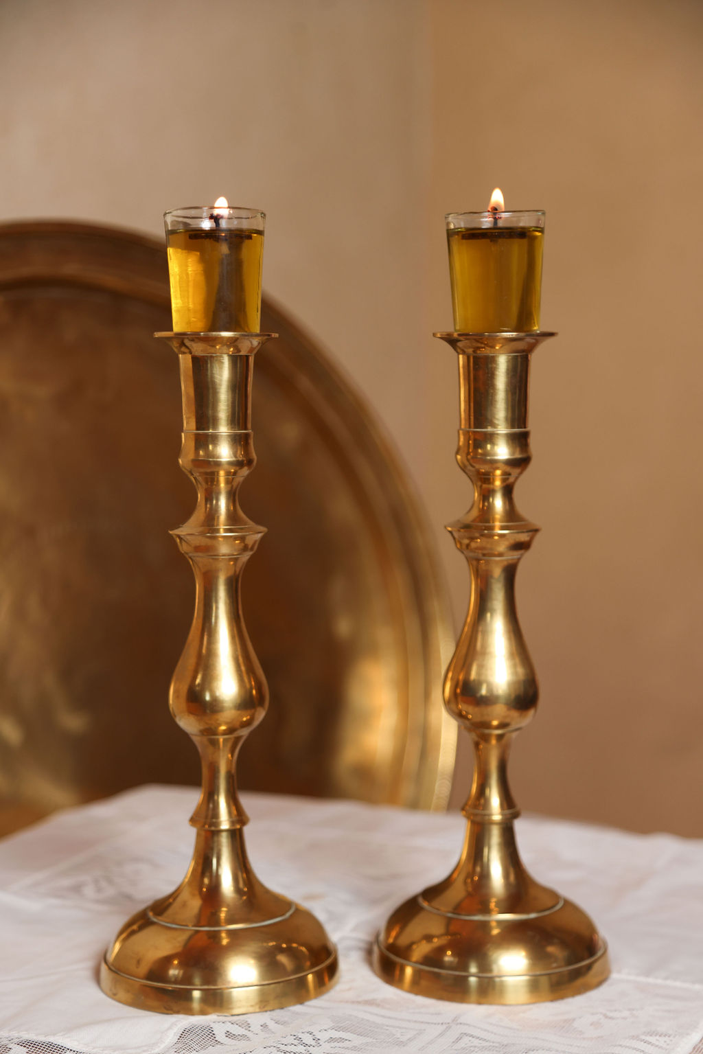 עתיקא פמוטים לשבת. פמוטי נחושת עתיקים