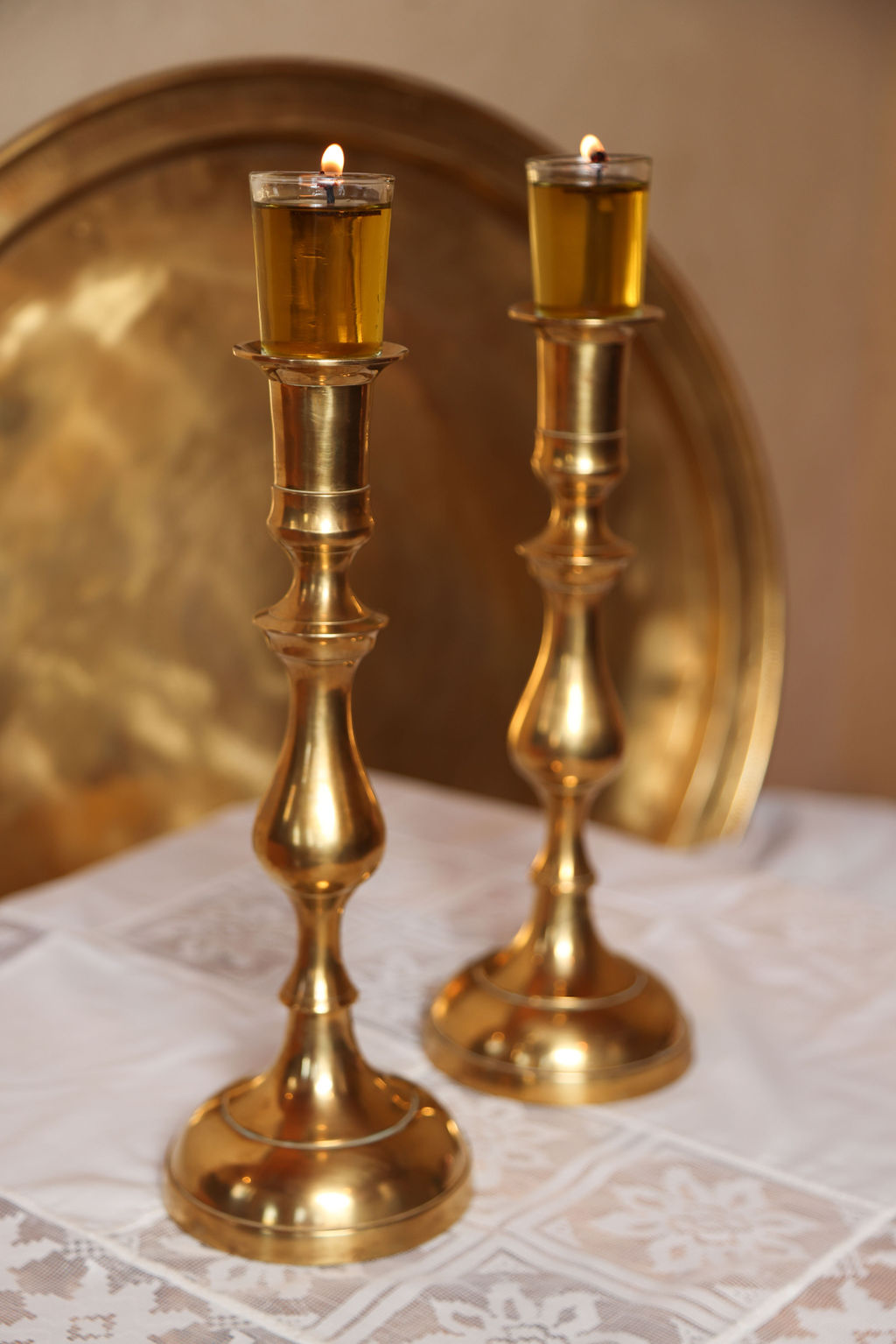 עתיקא פמוטים לשבת. פמוטי נחושת עתיקים