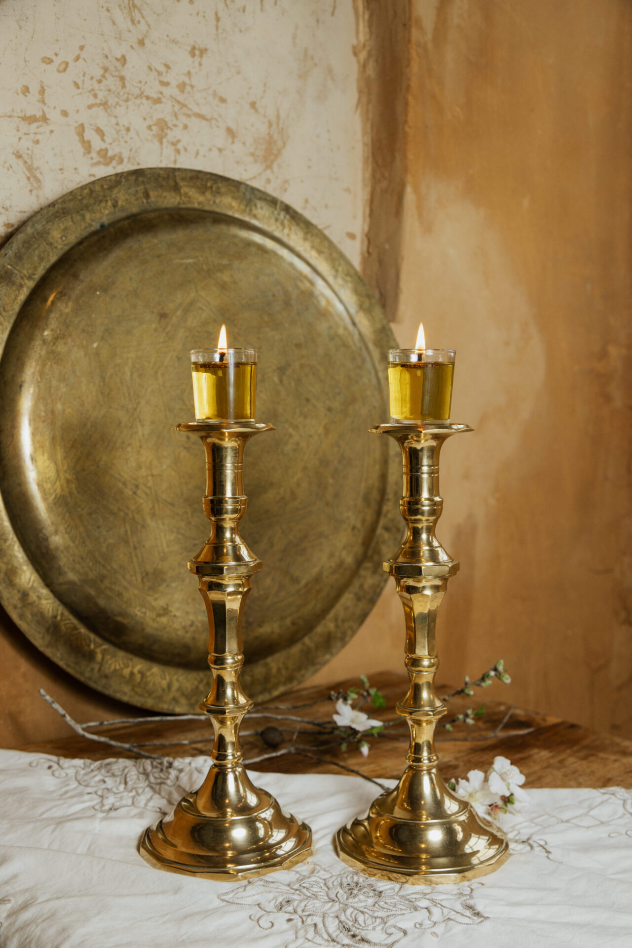 עתיקא פמוטי נחושת עתיקים לשבת