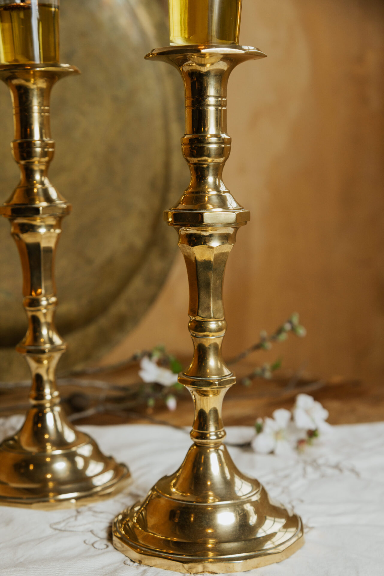 עתיקא פמוטי נחושת עתיקים לשבת