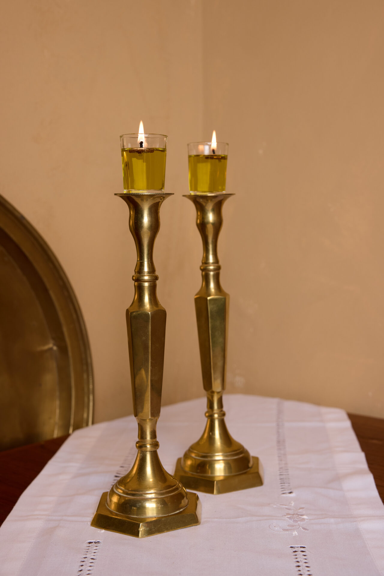 עתיקא פמוטי נחושת עתיקים לשבת