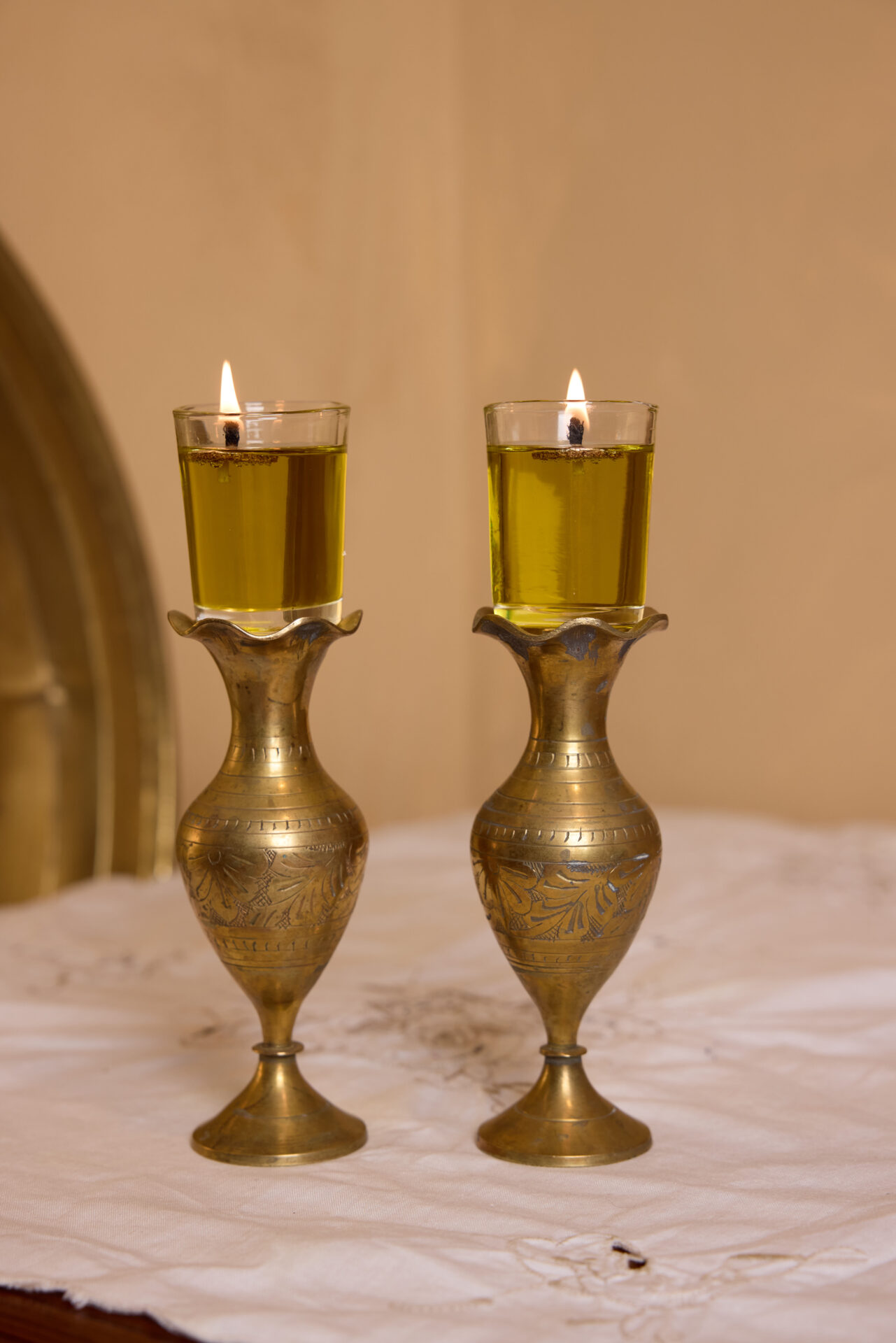 עתיקא פמוטי נחושת עתיקים לשבת