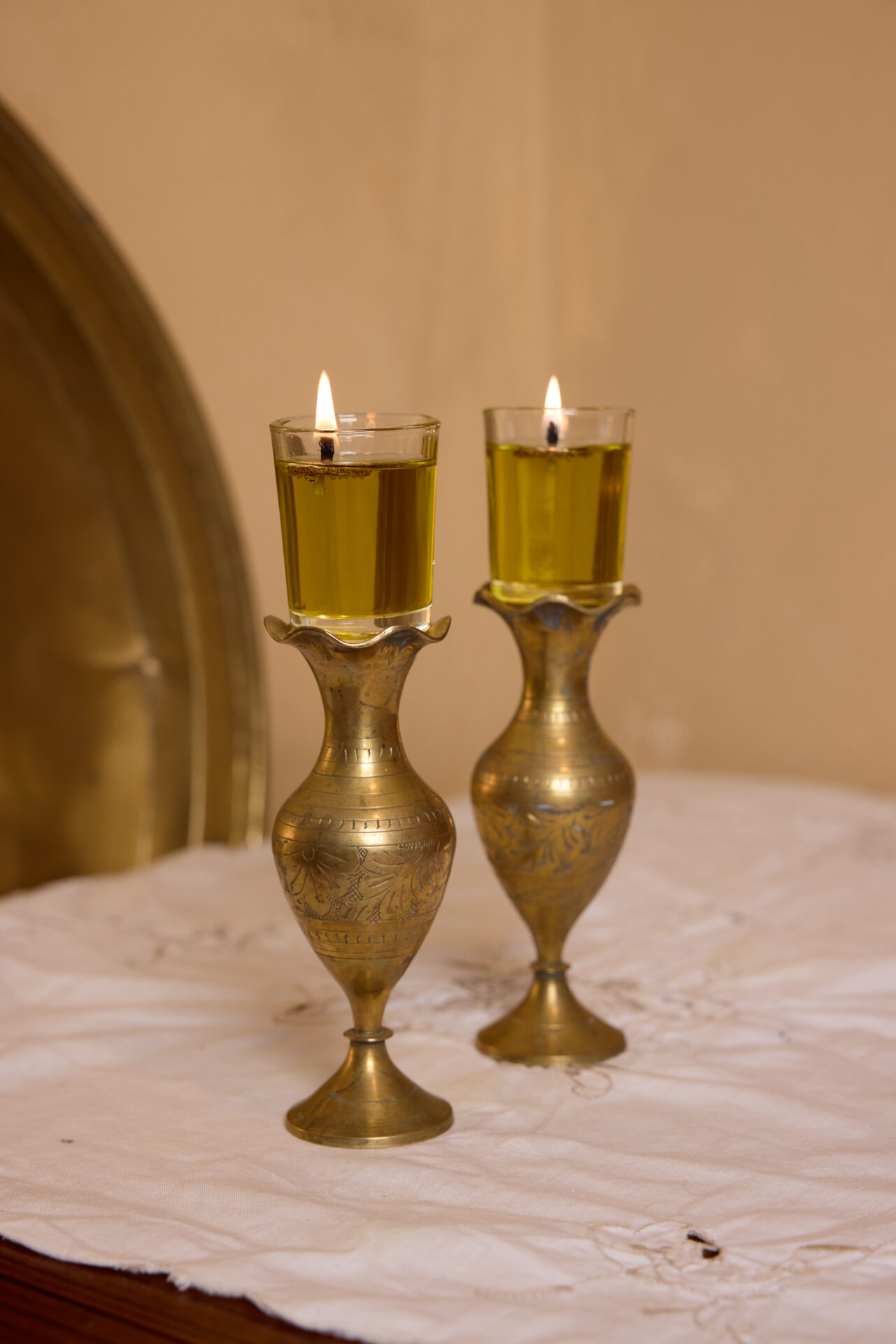 עתיקא פמוטי נחושת עתיקים לשבת